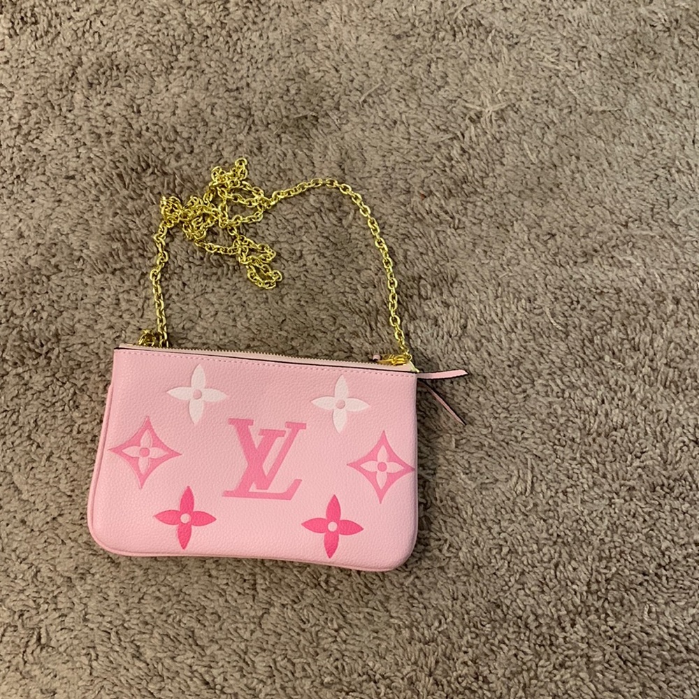 LV pink crossbody purse